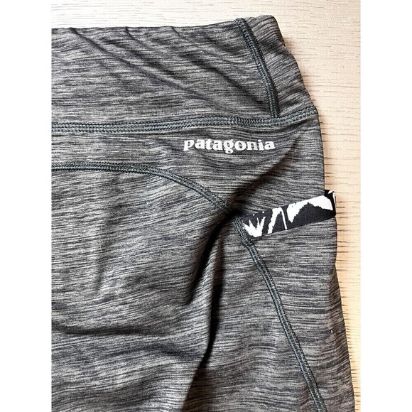 Patagonia Womens Size Small Diversifly Capris Cropped Tights Drawstring Gray - Picture 5 of 5